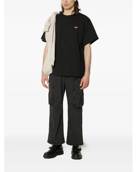 NANGA Black Hinoc Ripstop Field Buckle-Fastening Cargo Pants for men
