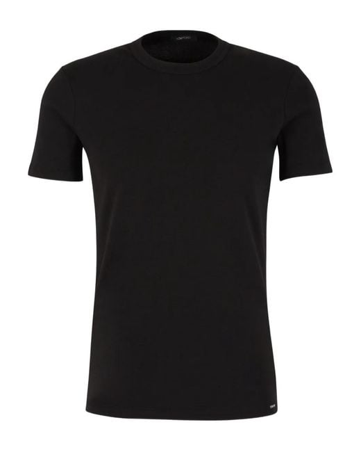 Tom Ford Black T-Shirt Crew for men