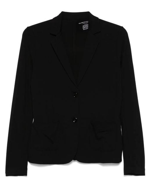 Majestic Filatures シングルジャケット Black
