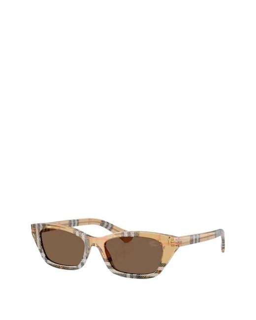 Burberry Natural Checked Sunglasses