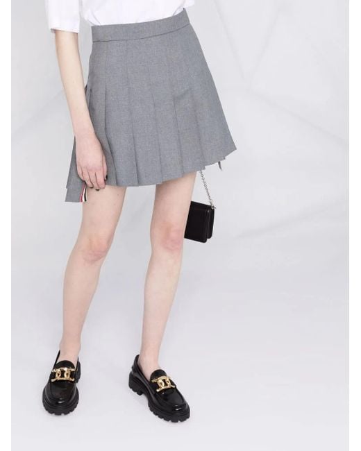 Thom Browne Mini-Plooirok in het Gray