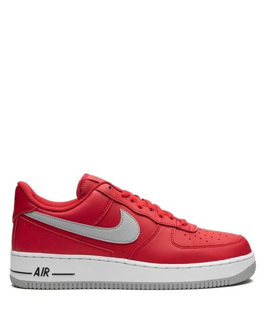 Nike Red Air Force 1 Low 'Technical Stitch' Sneakers