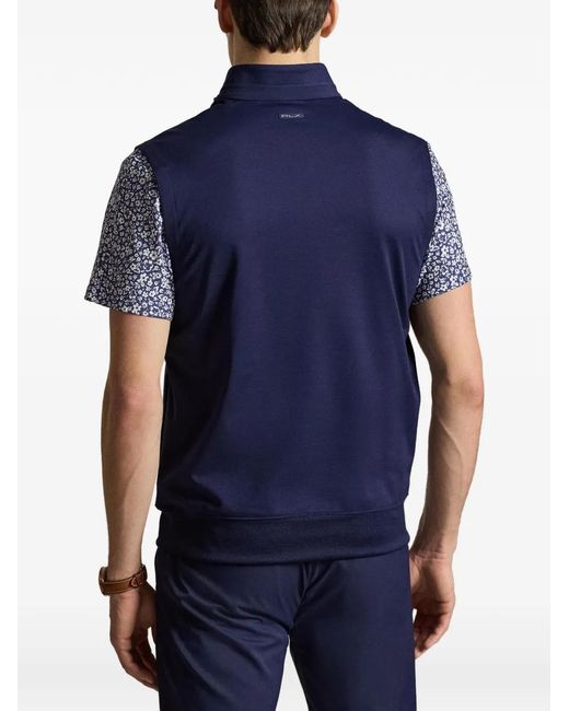 Ralph Lauren Blue Half-Zip Vest for men