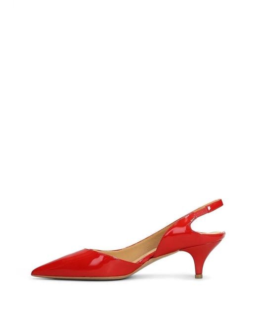 Fratelli Russo Red Escarpins En Cuir Verni À Bride Arrière