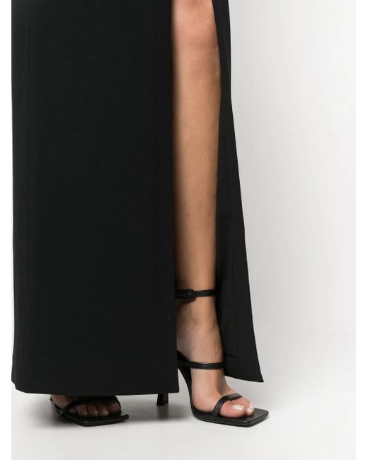 Solace London Black Bysha Maxi Dress