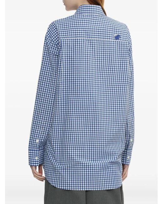 Adererror Blue Gingham-Check Shirt