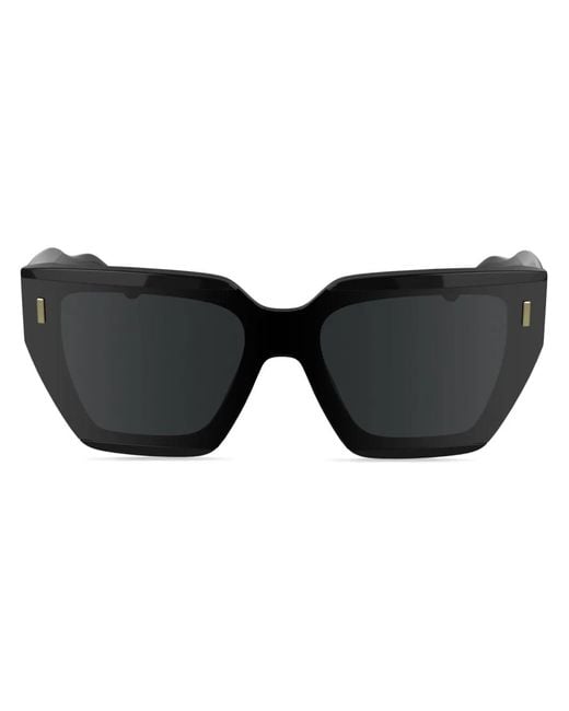 Calvin Klein Black Lunettes De Soleil À Logo