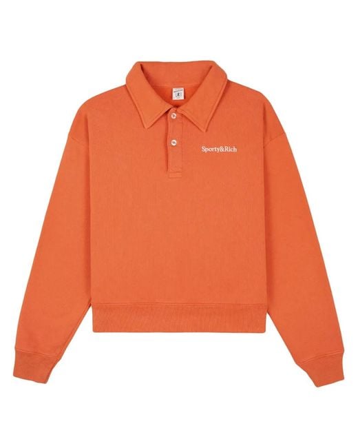 Sporty & Rich Orange Polo Serif