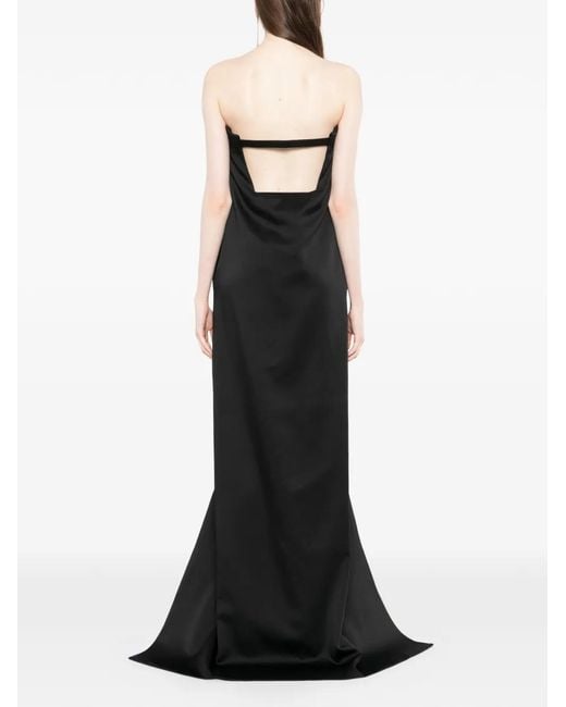 Tom Ford Black Robe Bustier À Design Asymétrique