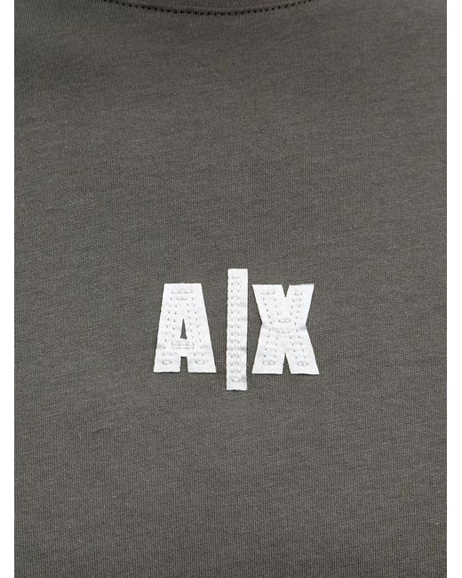ARMANI EXCHANGE Natural Logo-Print Short-Sleeve T-Shirt for men