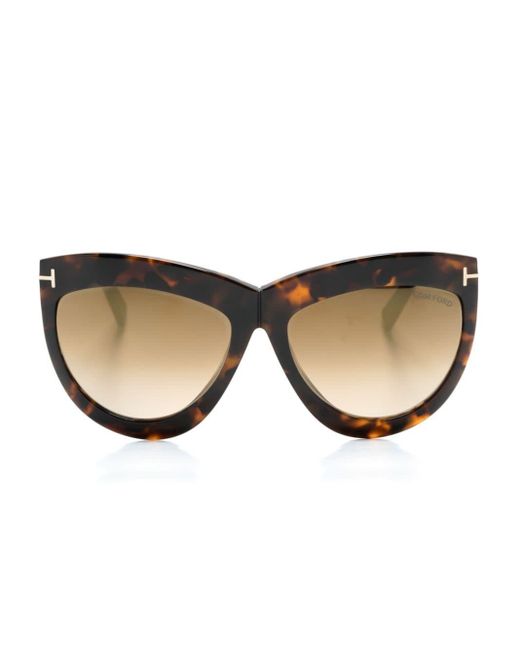 Tom Ford Brown Doris Butterfly-frame Sunglasses