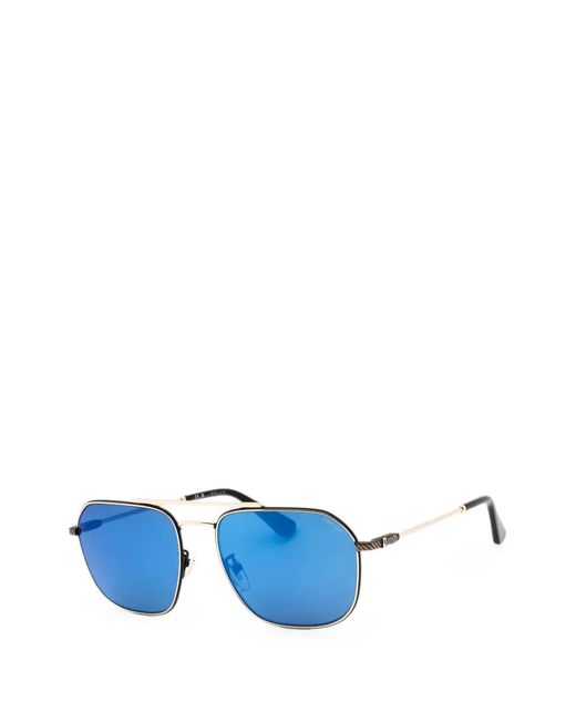 Police Blue Double-Bridge Sunglasses for men