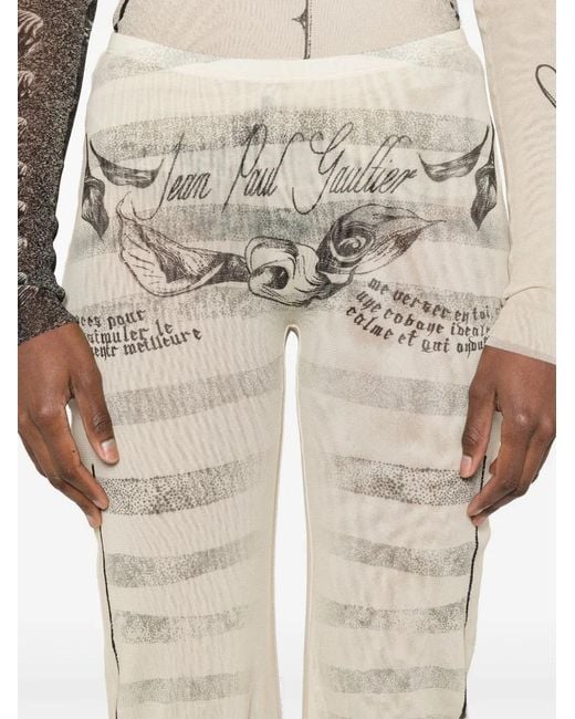 Jean Paul Gaultier Natural The “Tattoo Marinière” Trousers