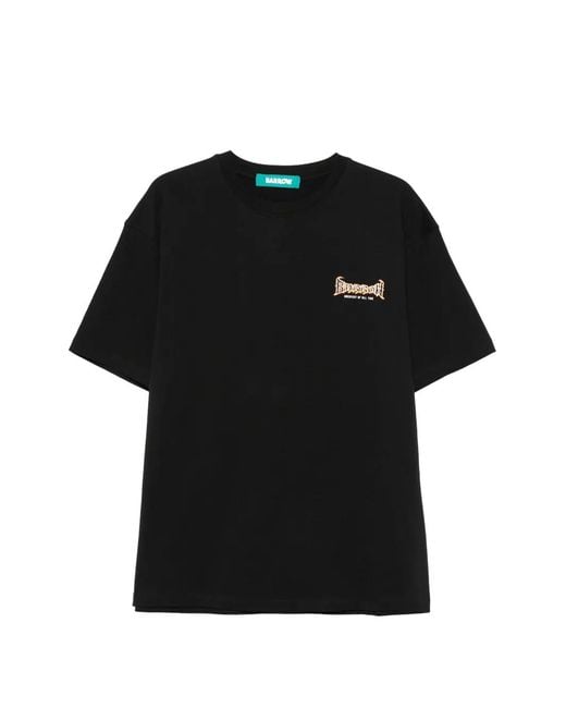 Barrow Black Skull-Print T-Shirt