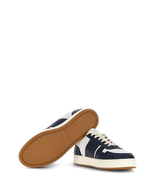 Hogan Blue Calf Leather Sneakers for men