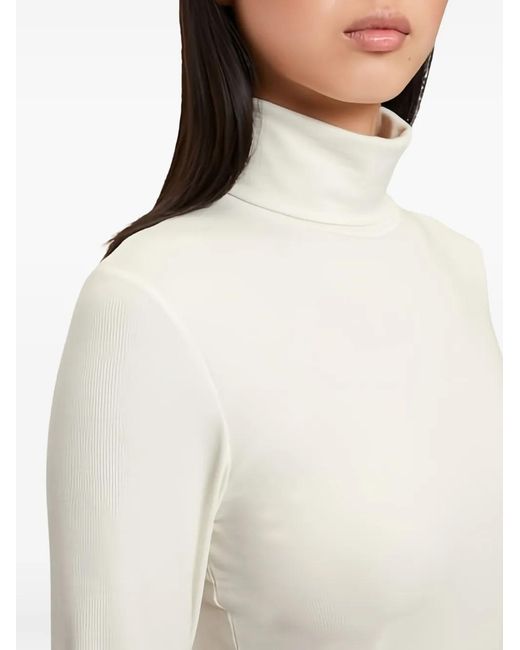 Marc O' Polo White High-Neck Long-Sleeve Top
