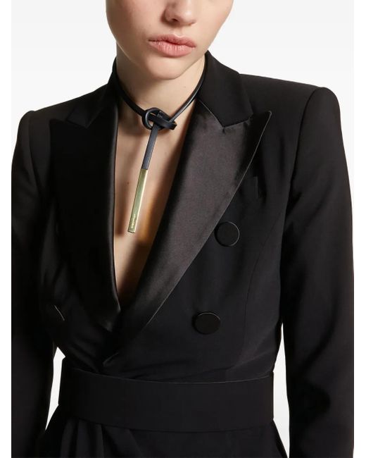 Vestido corto con doble botonadura DSquared² de color Black