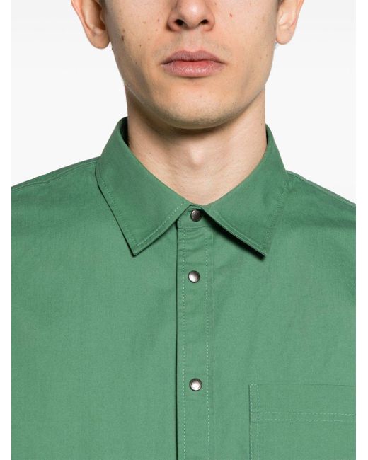 Zadig & Voltaire Green Stan Sketch-print Shirt for men