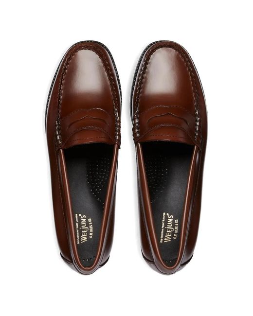 G.H. Bass & Co. レディース ブラウン Easy Weejuns ペニーローファー 