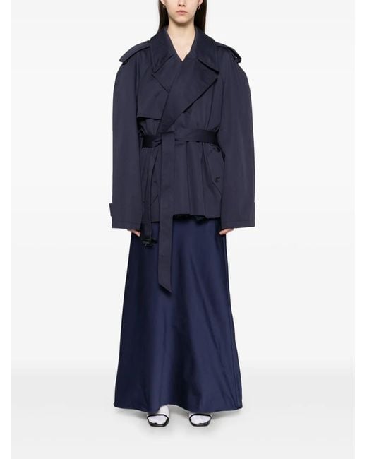 Balenciaga Blue Belted Jacket