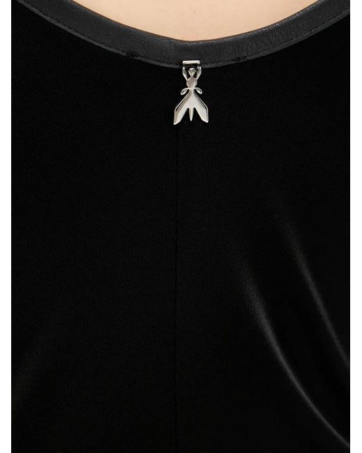 Patrizia Pepe Black Long-Sleeve Midi Dress