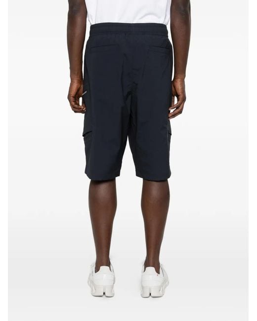 Moose Knuckles Black Top Flight Cargo Shorts for men