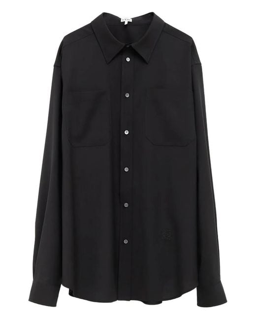 Loewe Black Chemise À Fermeture Boutonnée for men