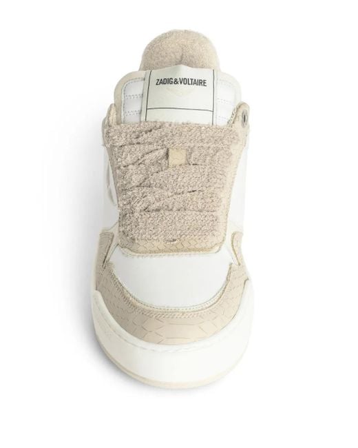 Zadig & Voltaire White Wings Low-Top Sneakers