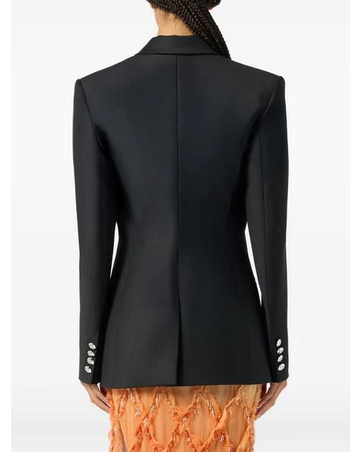Blumarine Black Double-Breasted Blazer