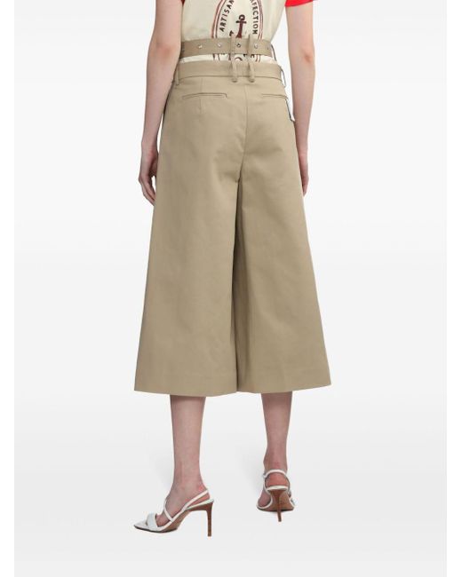 ROKH Natural Cut-out Cropped Trousers