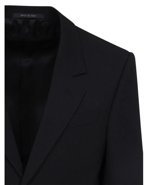 Balenciaga Blue Button Blazer for men