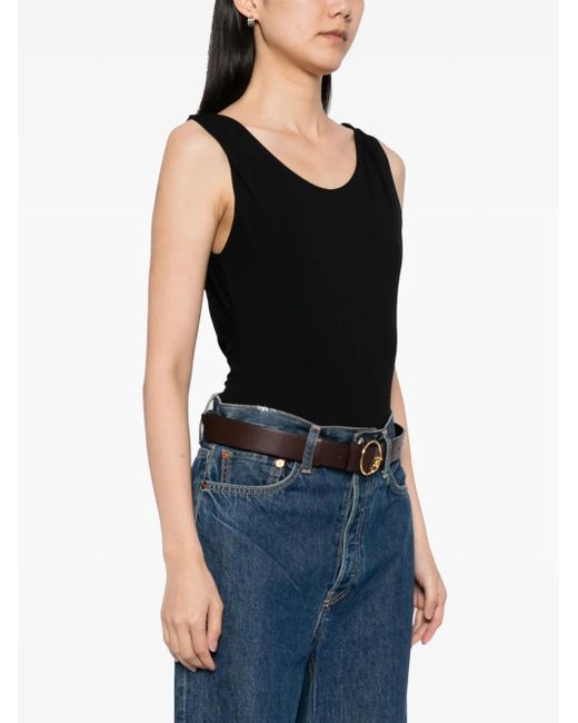 Agolde Black Ara Bodysuit