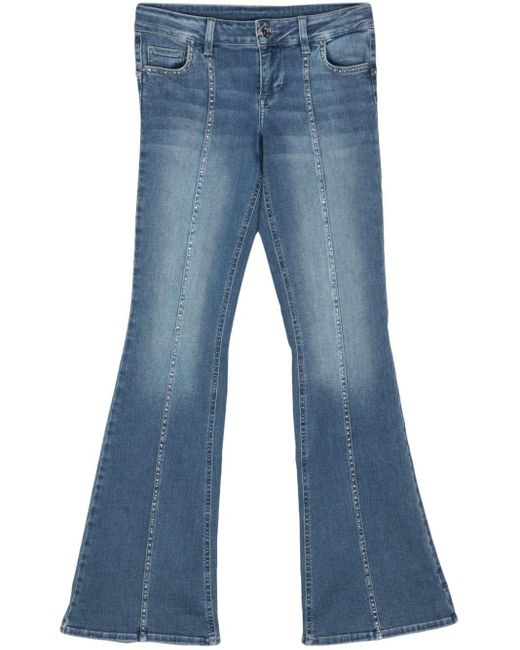 Low-rise flared jeans Liu Jo de color Blue