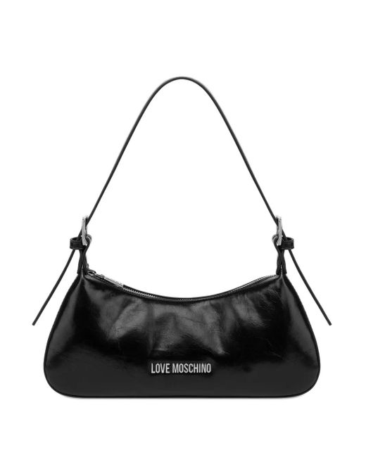 Love Moschino Black Soft Fabric Shoulder Bag