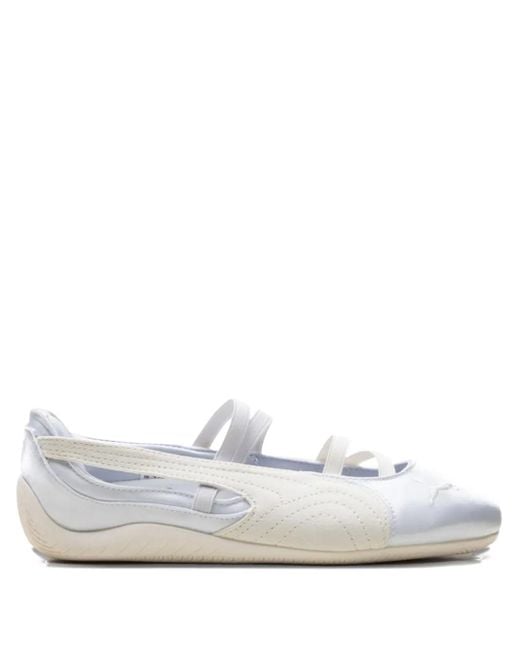 PUMA White Speedcat Ballerinas