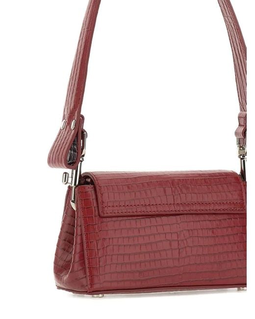 Vivienne Westwood Red Schultertasche mit Kroko-Effekt