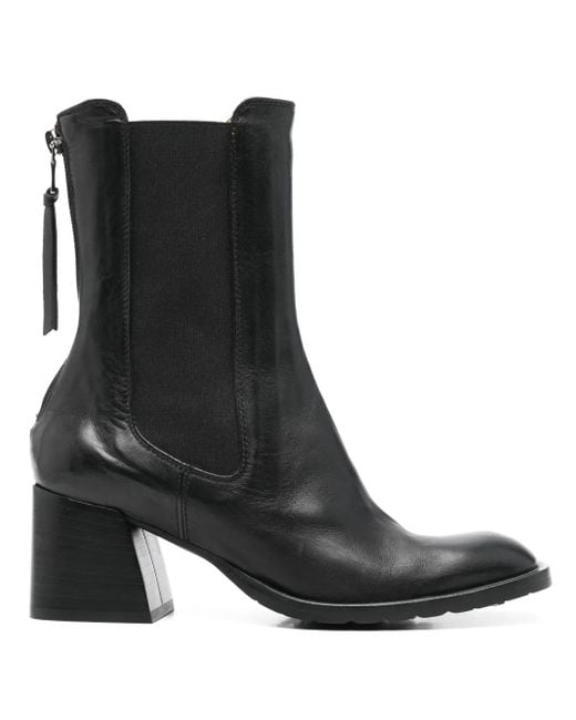Bottines En Cuir 60 Mm Mara Bini en coloris Black