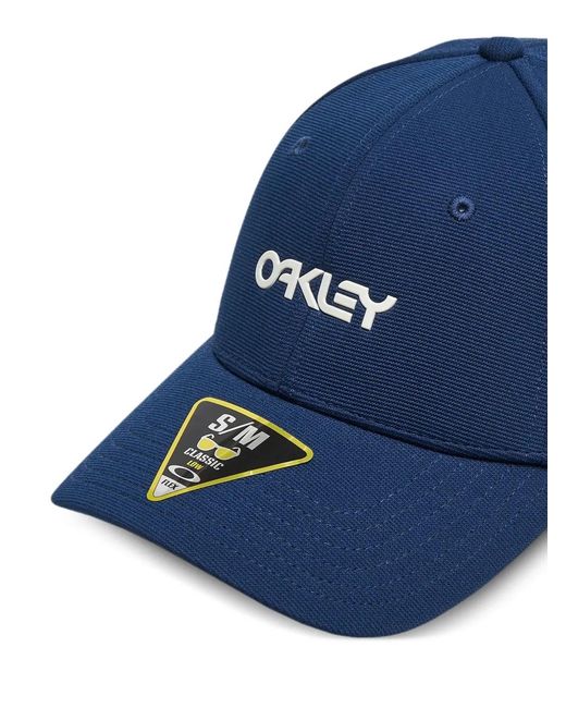 Oakley Blue 6-Panel Stretch-Metallic Cap for men