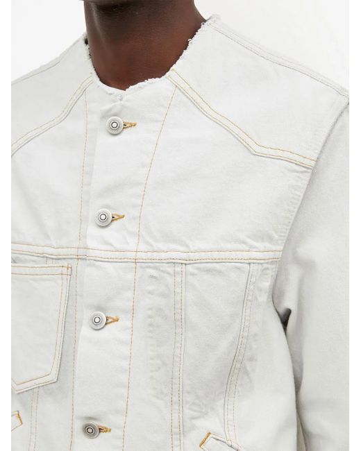 Maison Margiela White Selvedge Denim Jacket for men