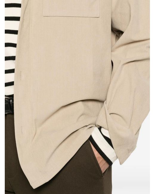 Karl Lagerfeld Natural Corduroy-Effect Overshirt for men