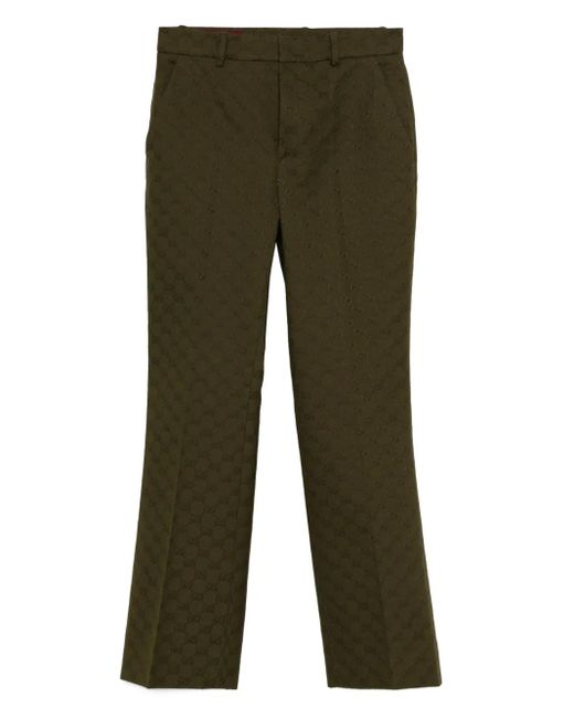 Gucci Broek Met Gg Monogram in het Green