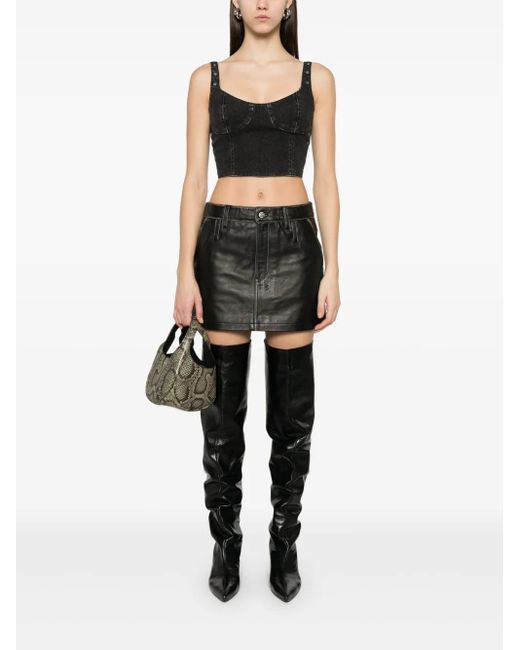 Ksubi Black Dauphine Crop Top