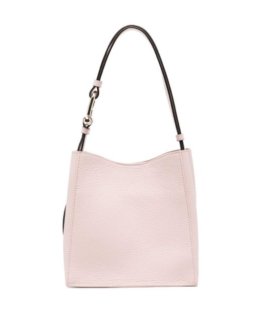 Furla Pink Nuvola Leather Shoulder Bag
