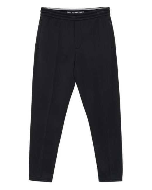 Emporio Armani Trainingsbroek Met Elastische Tailleband in het Blue voor heren