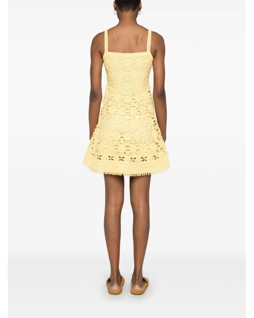 midi lace formal black cocktail dress reviews Simkhai Guipure Lace Belted Midi Dress main image 0