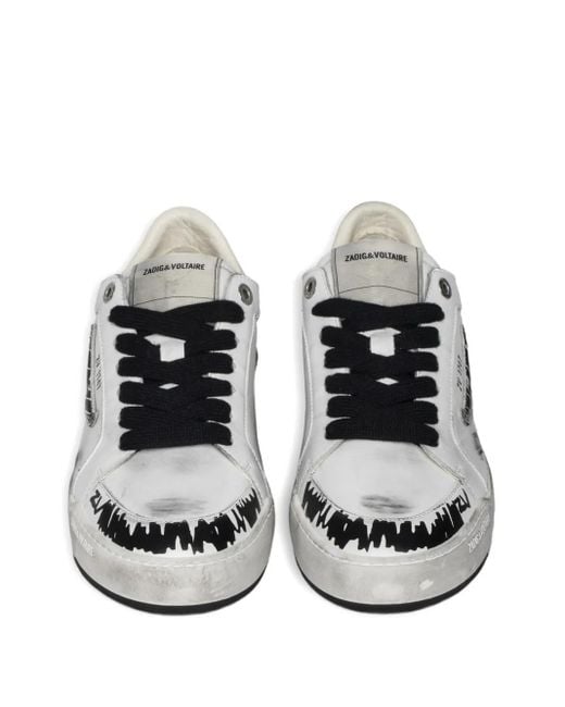 Zadig & Voltaire White Fly Wings Sneakers