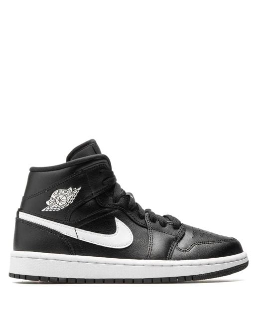 Nike Black Air 1 Mid Sneakers