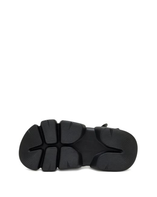 Undercover Black Cross-Strap Sandals