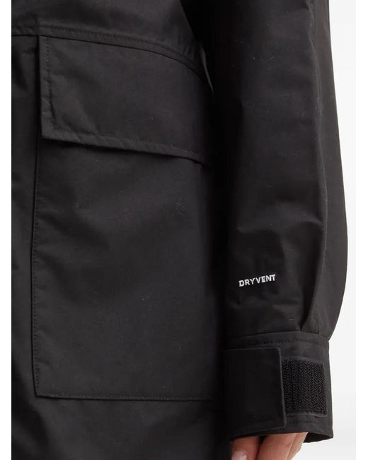 The North Face Black Hooded Pocket-Detail Coat