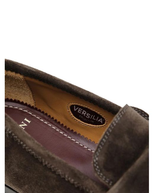 STURLINI FIRENZE White Suede Strap Loafers for men